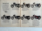 Vintage 1970 Bsa 250 500 650 750 Motorcycle Original Color Ad A567