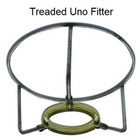 Beige Linen 8 Inch European Drum Lampshade With Uno Fitter