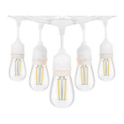 Sl101 Led Lv Bistro String Lights 48 Ft Outdoor Weatherproof 12v Edison Bulbs