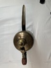 Dallah Arabic Coffee Pot Brass-tone Hinged Lid Wrapped Handle 11 1 4 Inch
