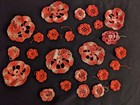 Lot Of 26 Crochet Flower Pieces Figural For Doilies