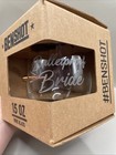 Original Benshot 15 Oz  Wine Glass With Real Bullet - Bulletproof Bride
