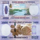 Rwanda Set 2 Unc 2000 5000 Francs 2024 P 44 45 New Sign Lot 5 Sets   10 Pcs