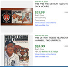      lot Of 4  1985  1986  1987 Detroit Tigers Yearbooks  Sports Illustrated Issue
