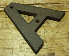 Cast Iron Industrial Letter A Sign Rustic Brown 5  Tall Alphabet 