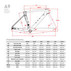 Ican A9 Uci Carbon Fiber Disc Road Bike Frameset Bb86 With Hb017 Handlebar