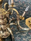 Stunning Colonial Williamsburg Style Solid Brass Chandelier Vintage 12 Lights
