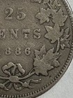 1886 Canada Silver 25 Cents 6 6 Key Date Variety
