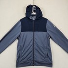 2014 Men s Under Armour 1240703 Navy Gray Full Zip Hooded Jacket Men s Size M