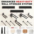 49 5  Garage Tool Organizer Wall Mount  10 Hooks  400 Lbs Capacity