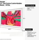 Samsung 75  The Frame Customizable Bezel  Modern White - Vg-scff75wtbza New