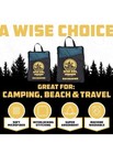 Wise Owl Outfitters Microfiber Towel With Washcloth For Camping  Hiking  Beach