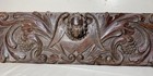 Antique Hand Carved Wood Relief Wall Architectural Salvage Panel Sculpture Art