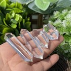 4pcs Natural Clear Quartz Obelisk Crystal Double Wand Point Healing 30-45mm