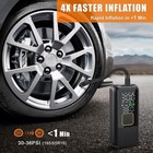 Tire Inflator Portable Air Compressor  4x Faster 150psi Smart Air Pump For Car