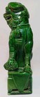 Foo Dog A Chinese Green Painted Foo Dog  21cm Tall  Fu Dog Temple Lion 