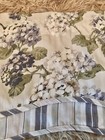 Waverly Home Floral Valance Purple Hydrangeas Stripe 50   x17   