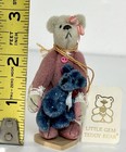 Little Gem Amelia   Baby Blue Miniature Teddy Bear By Deborah Canham