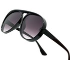 Fashion Sunglasses Designer Thick Frame Men Women Shades Yellow Lens Retro Style