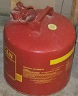 Eagle Gas Can 5 Gallon Safety Red Can Adverting Metal Sign Vintage 