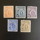 51594 Panama Stamp Sc  118- 1 2-24c Short Set Of 5 U mnh og Beautiful