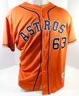 2013-19 Houston Astros  63 Game Used Orange Jersey Nameplate Removed 48 Dp25532
