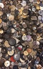 Premium Old Vintage Buttons Mix Sharp Intense Contrast Swirl Agate Faux Horn 3oz