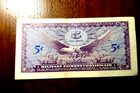 Series 641 5   Military Payment Certificate Mpc Xf-au