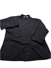 Chef Works Chef Coat Long Sleeve Black Double Breasted Button Up Unisex 2xl