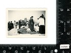 Coffin Casket Funeral Post Mortem Vintage Found Snapshot Photo Open Grave