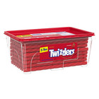 Twizzlers Twists Strawberry Flavored Licorice Style  Low Fat Candy Tub  5 Lb
