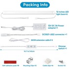 Litever Under Cabinet Lighting Kit Plug In  6 Pcs 12 Inches Led Light Bars 