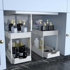 Under Sink Organizer 2 Pack Sliding Cabinet Storage Bathroom Kitchen Rack