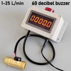 New Digital Water Flow Control Meter 1 2  Detector Intelligent Alarm Flow Sensor