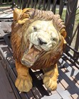 Vtg Lying Lion Statue 1970s 38 