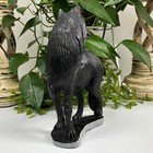 Natural Hand-carved Wolf Serpentine Gemstone Figurine     Crystal Animal Statue Fo