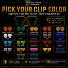Mini Size Football Helmet Visor  hard Style   Your Choice Clip Color