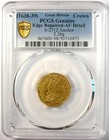 1638 Britain England Charles I Gold Crown Coin S-2712 - Certified Pcgs Au Detail