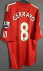 Men Fc Liverpool 2010 2011 Steven Gerrard 8 Soccer Football Shirt Jersey Size Xl
