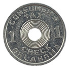 Vintage Consumer s Tax Check Oklahoma Token Mba13