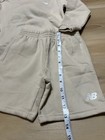 Nwt New Balance Kids  Hoodie   Shorts Set Arid Stone Size Large 7 Youth 2pc
