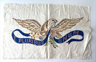 Vtg Stitchery Sampler-e Pluribus Unum Patriotic American Eagle And Flag 12x19 