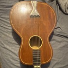 Stadium Vintage Parlor 6 String Flat Top Acoustic Guitar With Case