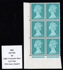 Machin Specialist - U21 Sg739 8d Cylinder 3 Dot Block Pva Gum  mnh 