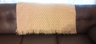 Handmade Off-white Crocheted Afghan Throw Blanket