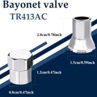 5set Tire Valve Caps  Tire Caps Covers  Chrome Plated Valve Stem Sleeve And Cap