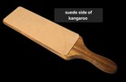 Kangaroo Veg Tan 2 Sided Paddle Strop  fine   Suede 