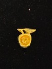 Vintage Gold Tone Apple Lapel Pin Hat Tie Tack Brooch  aep4