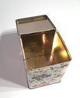 Vintage Daher Floral Decorative Tin Canister Metal Storage Box Made In England