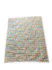 Vtg Handmade Pastel Baby Quilt Blanket Patchwork Precious Moments Crib Blanket r